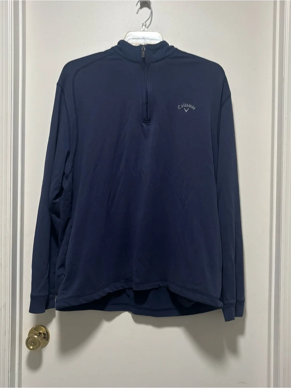 Callaway Men's Navy Half-Zip Performance Pullover Sz xxl gold outdoor